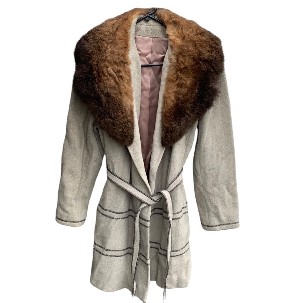 Vintage Country Pacer Fur Trim Women’s Medium Coat